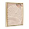 Stupell Industries Minimalist Lady in Stripes Floating Frame, design by Anna Lischenko